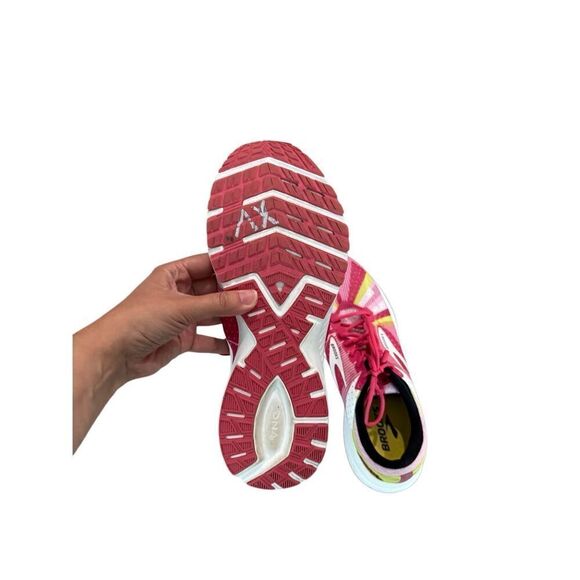 Brooks Launch 6 Run Happy Womens Pink White Limited Edition Running Shoes Sz 11 - Picture 3 of 7